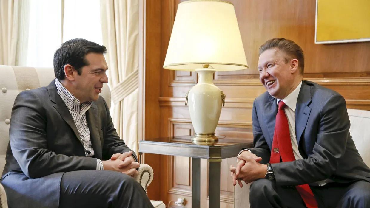 Gasprom-Chef Miller (r.) zu Gast bei Tsipras