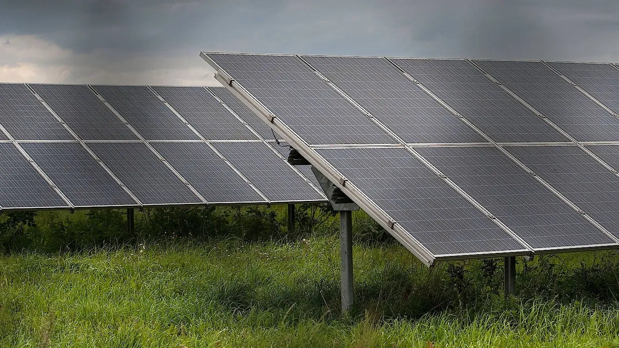 Eine Solaranlage in Bitterfeld, wo Meyer Burger investieren wird.
