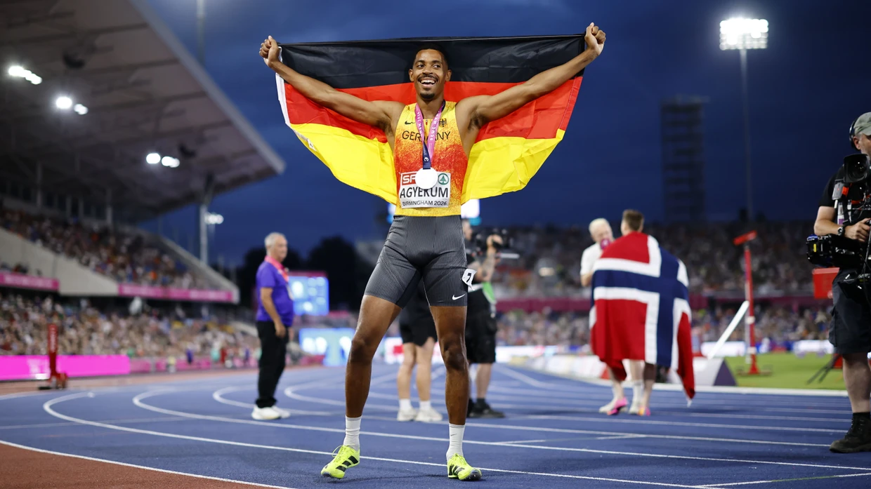 Hürdenläufer Emil Agyekum feiert bei der EM in Birmingham den größten Erfolg seiner Karriere.