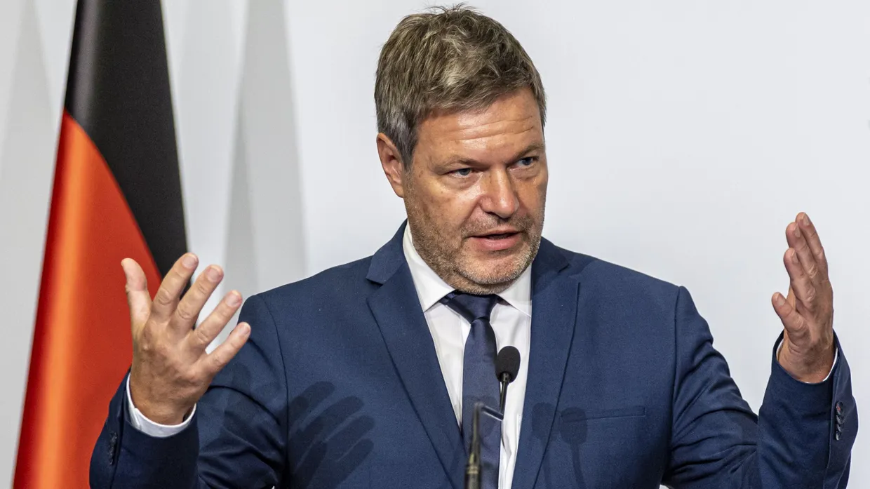 Robert Habeck (Grüne) am 17. Oktober in Prag