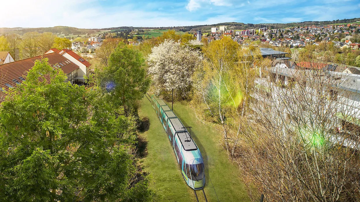Bisher existiert die Citybahn nur als Simulation.