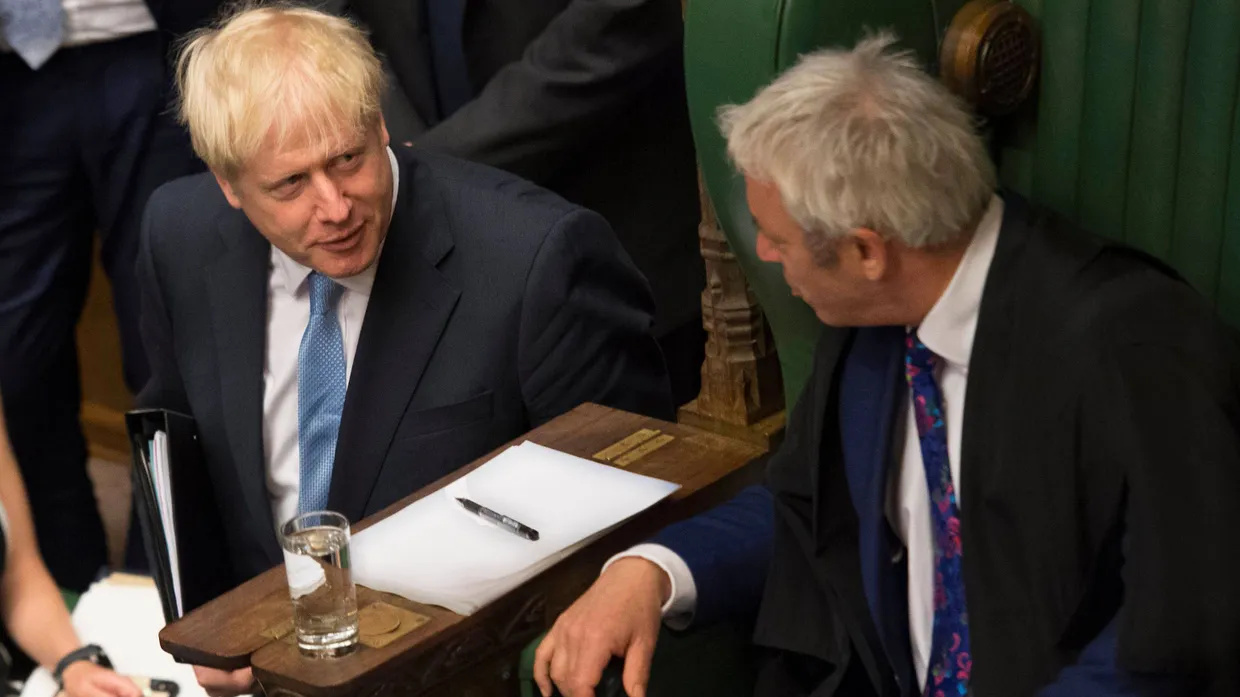 John Bercow und Boris Johnson im Juli im Unterhaus