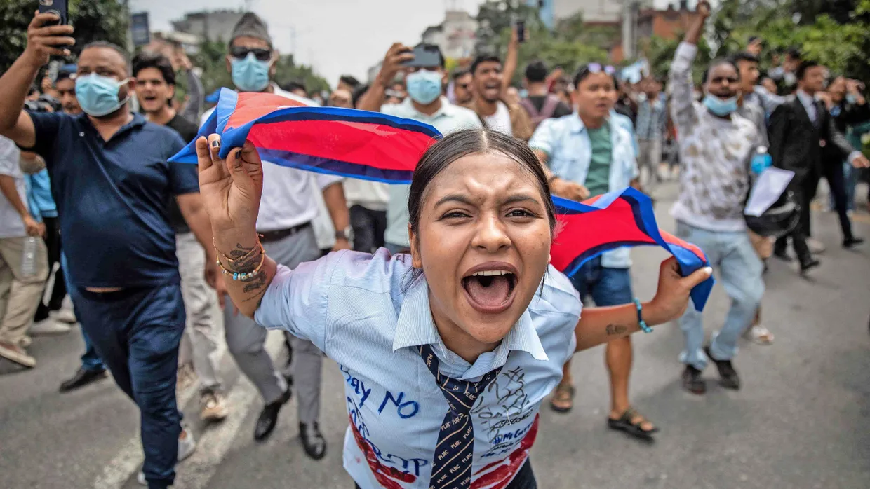 Proteste am 8. September in Nepal
