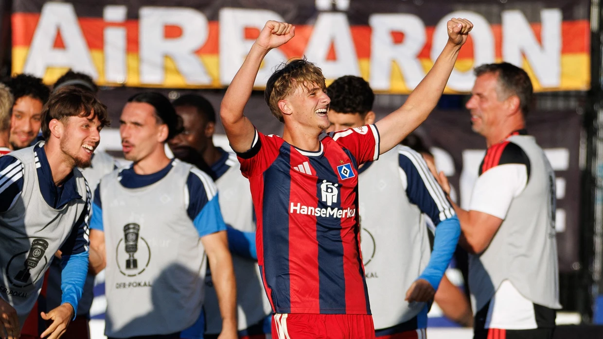 Großes Talent: Louis Lemke jubelt über seinen Premierentreffer.