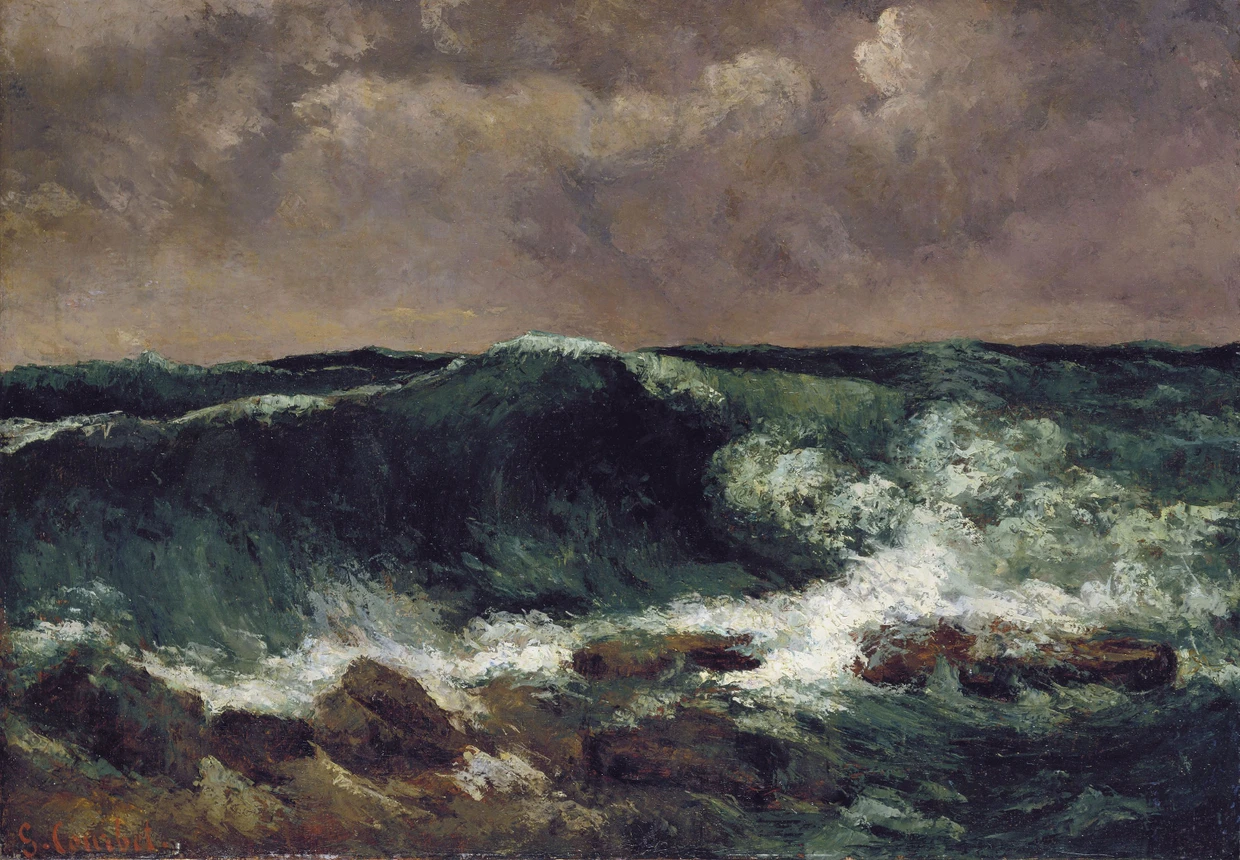 Sturmumtostes Étretat: Gustave Courbets „Die Woge“ aus dem Städel, um 1869/70