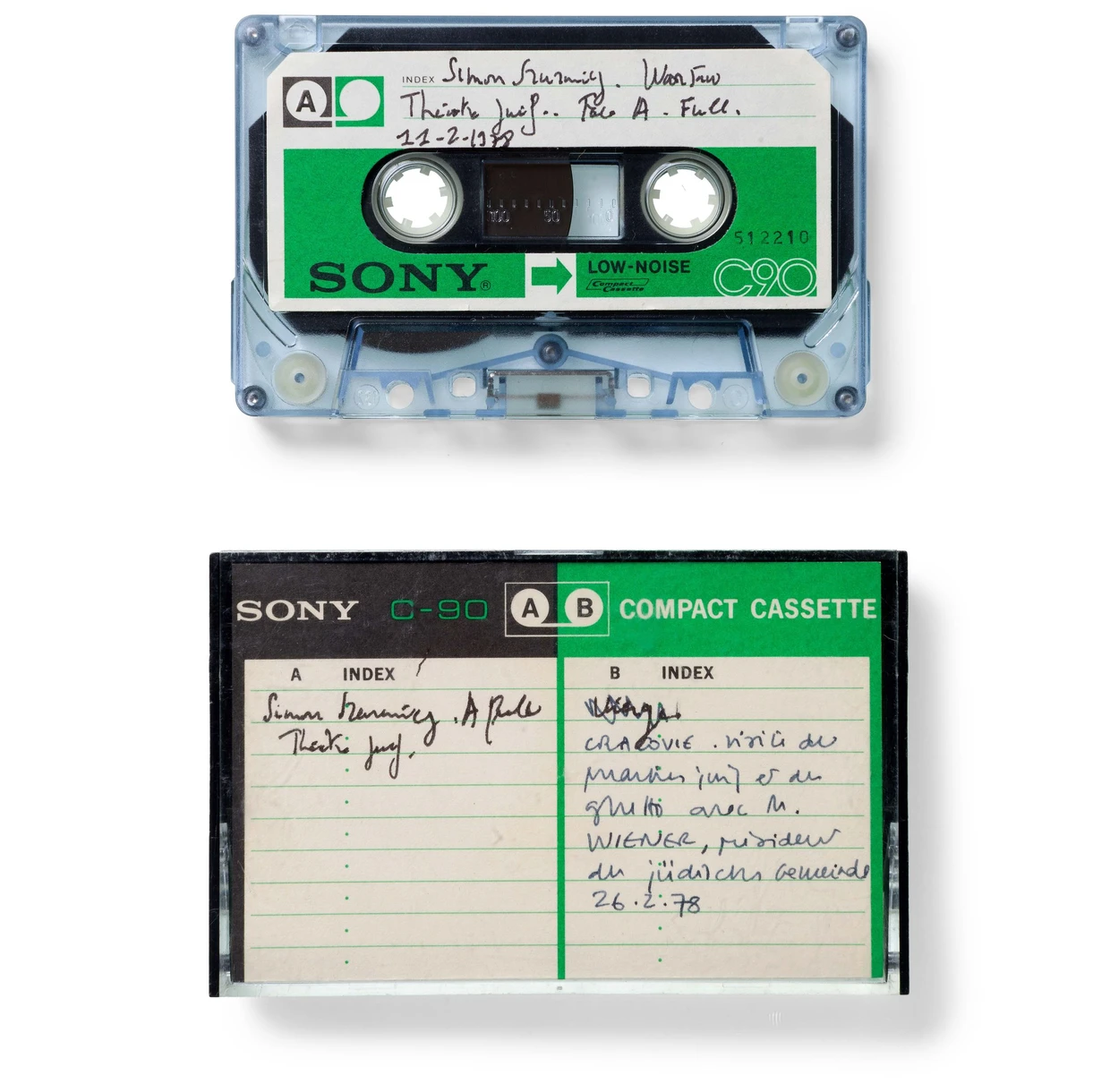 220 hours of audio material alone, recorded on 90 or 120 minute audio cassettes