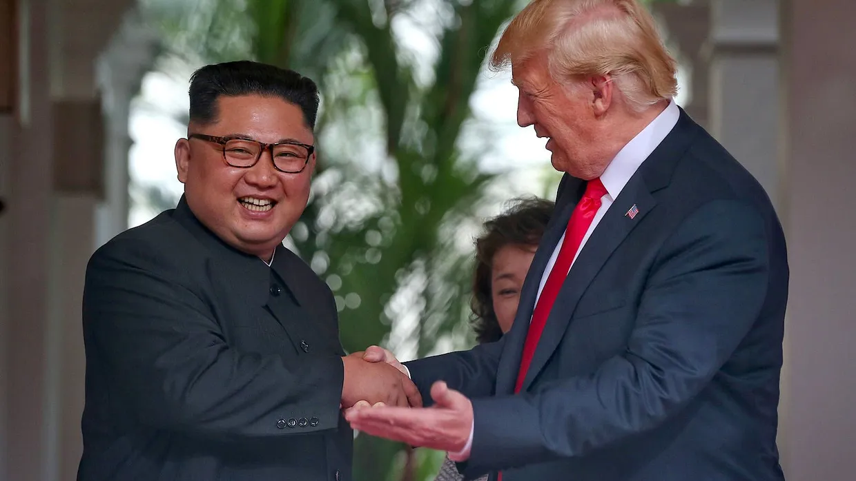 Um die Wette strahlen: Kim und Trump am Dienstag in Singapur