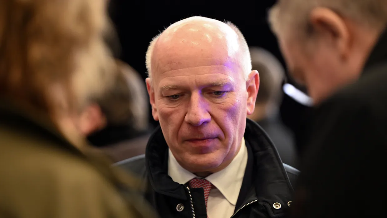 Kai Wegner (CDU), Regierender Bürgermeister von Berlin, im Pop-up-Hub für Kunst, Kultur, Wissenschaft, Technologie, Wirtschaft und Unterhaltung am Kurfürstendamm.