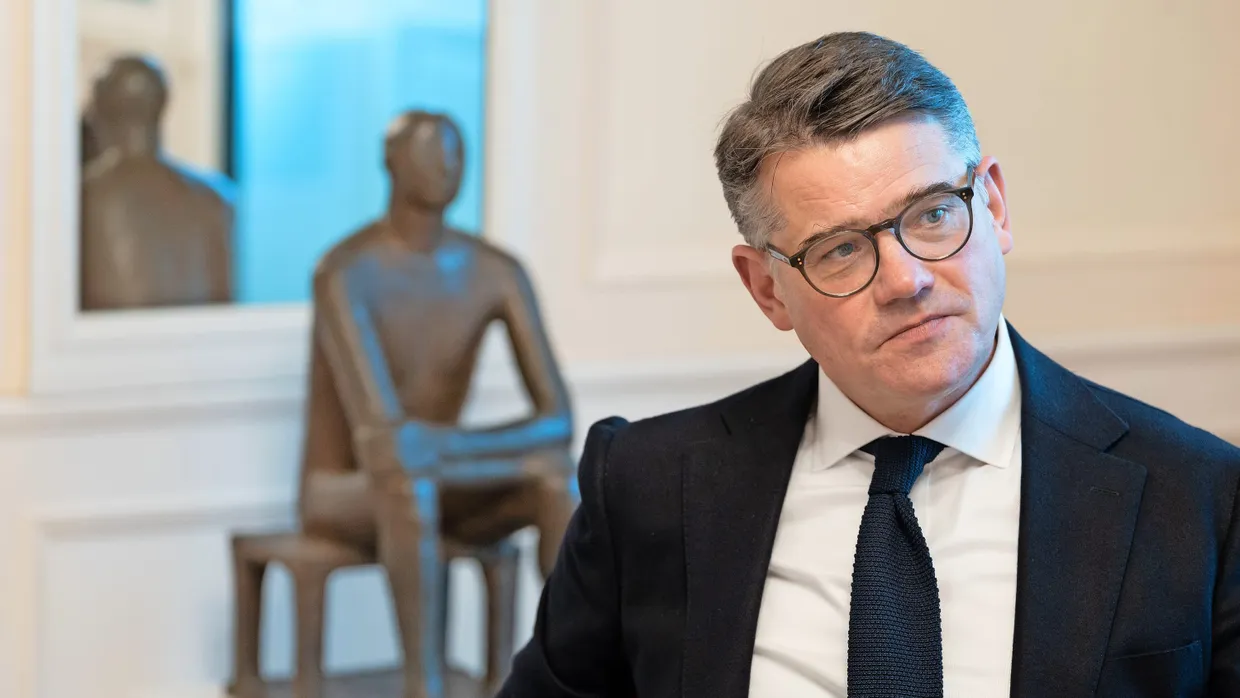 Will eine „Renaissance der Realpolitik“: Boris Rhein im Gespräch mit der F.A.Z. in der Staatskanzlei in Wiesbaden