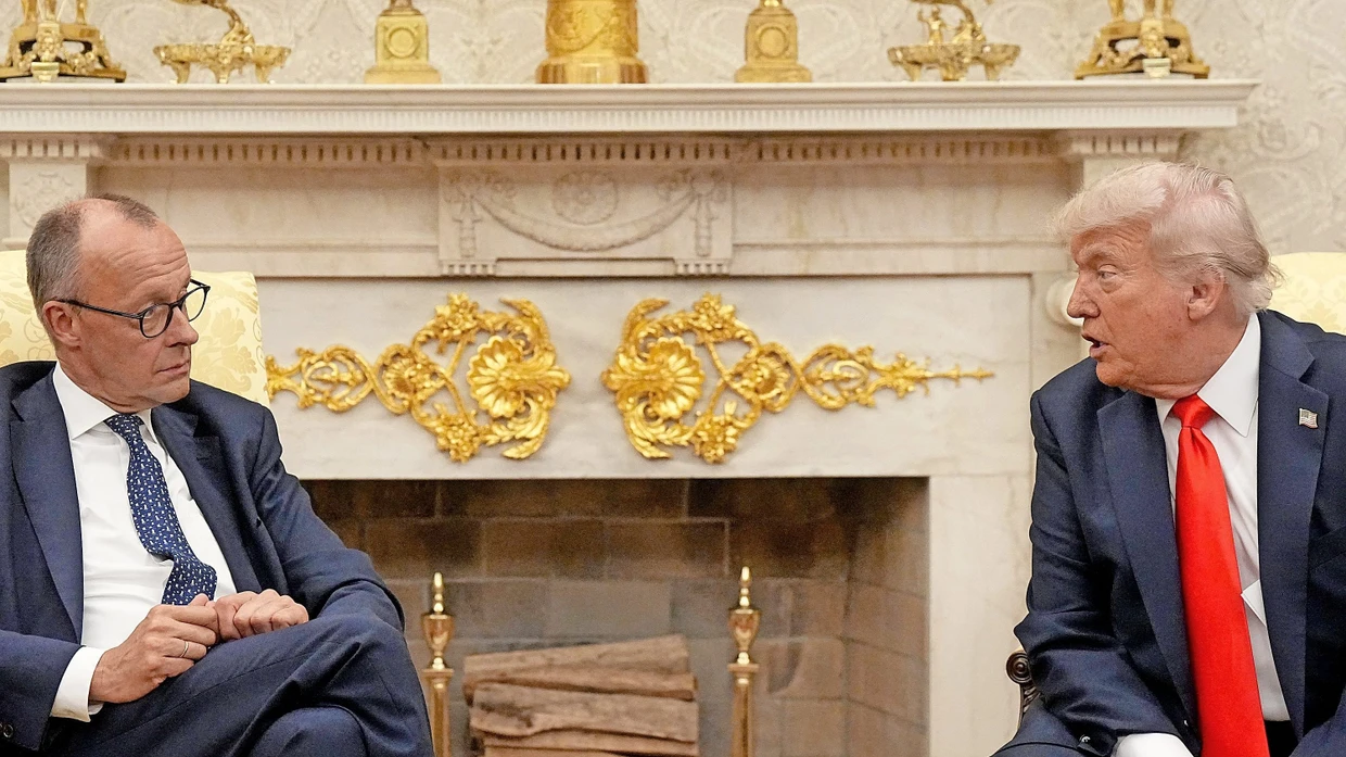 Wie ein Ritt auf einem elektrischen Bullen: Merz im Juni bei Trump