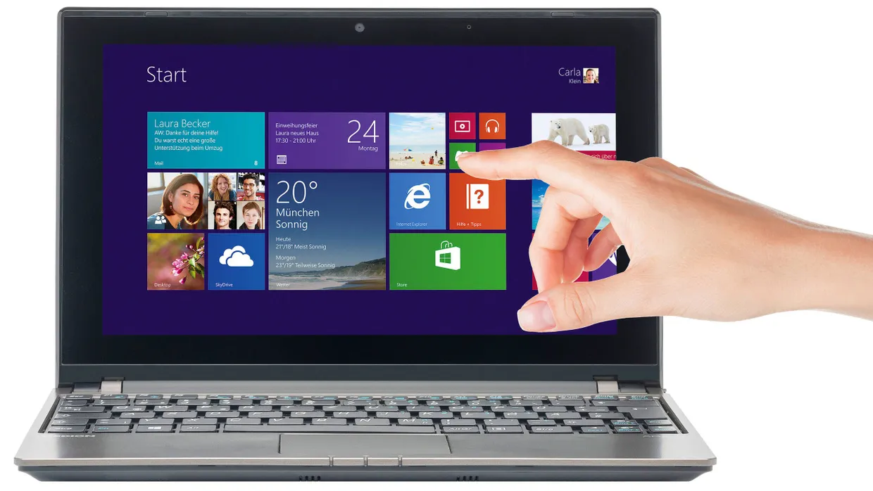 Netbook statt Tablet PC: Das Akoya E1318T
