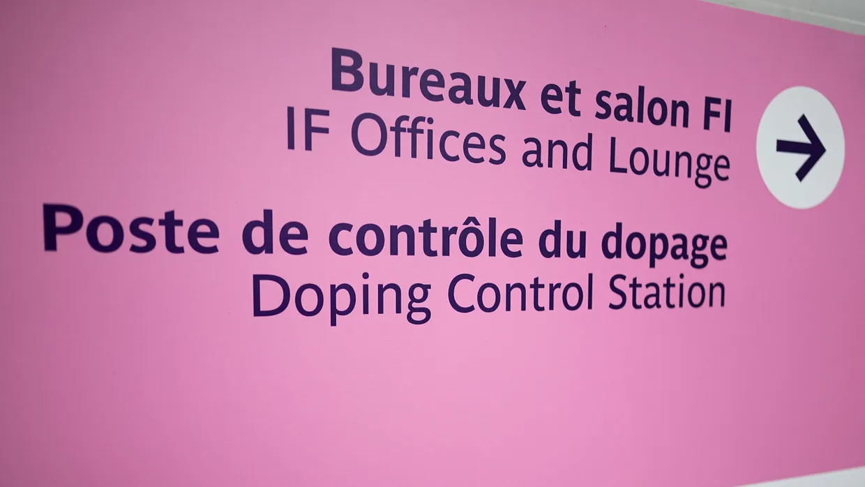 Der Weg zur Dopingkontrolle in Paris
