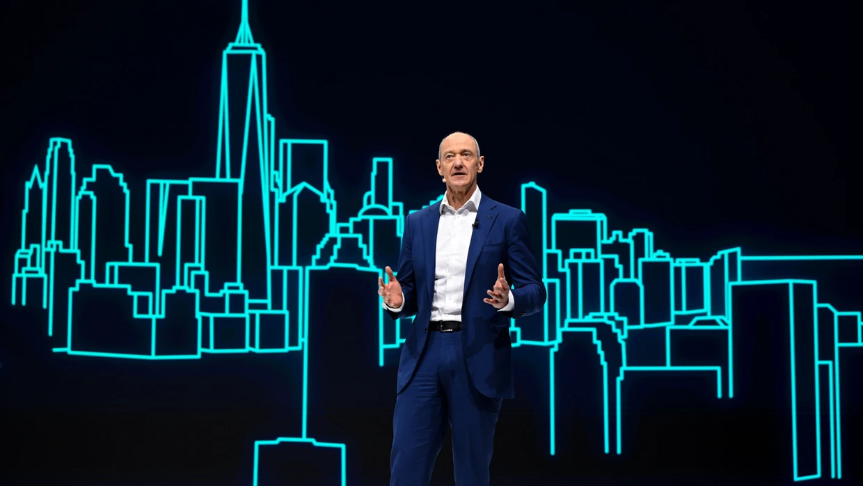 Siemens mit erfolgreichem Auftakt: Roland Busch am Donnerstag in der Olympiahalle in München