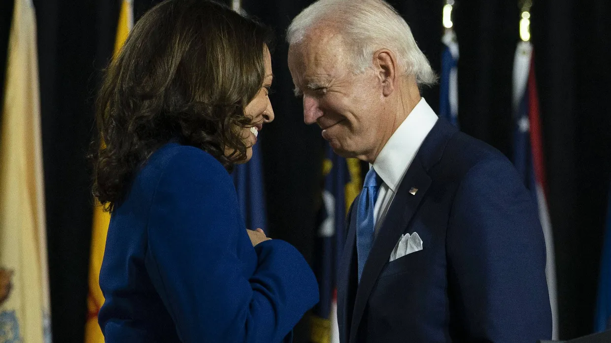 Präsidentschaftsbewerber Biden, „Running Mate“ Kamala Harris