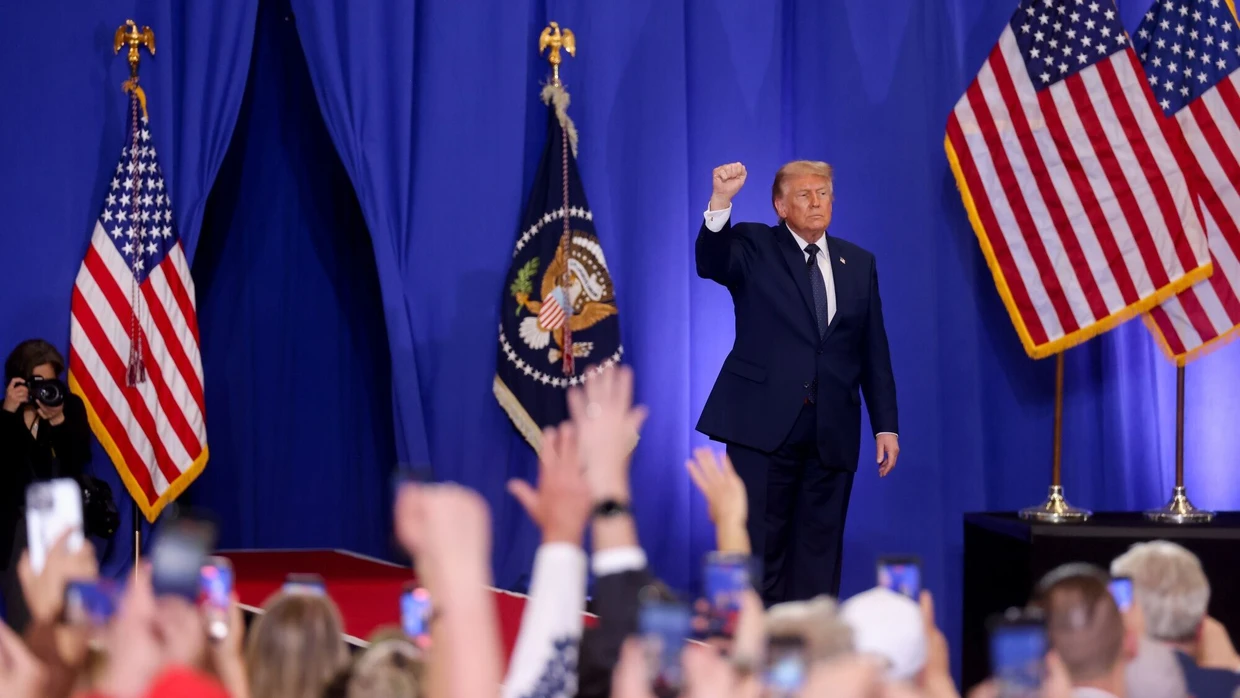 Wahlkampfunterstützung für einen in den Midterms gefährdeten republikanischen Abgeordneten: Donald Trump vorige Woche bei einer Veranstaltung in Suffern, New York