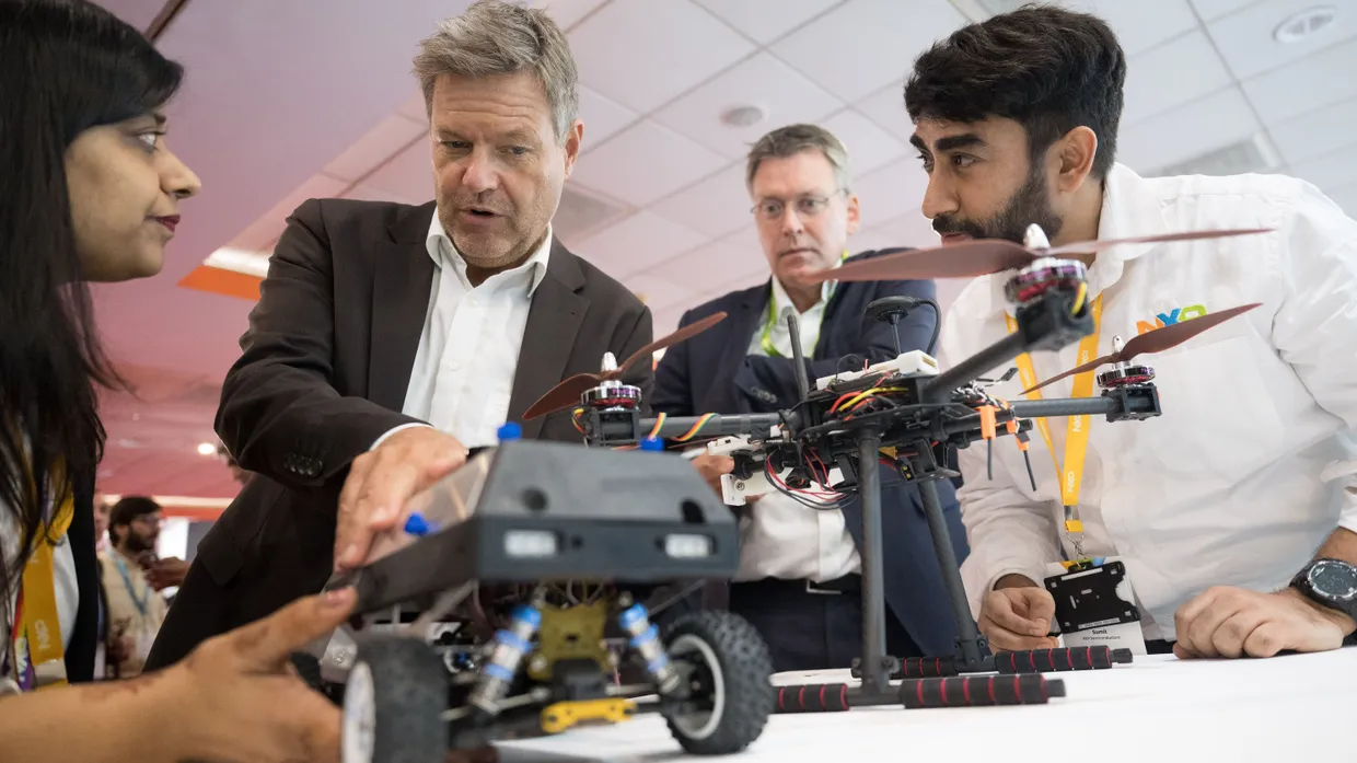 Wirtschaftsminister Habeck vergangene Woche bei einem Besuch in Indien.