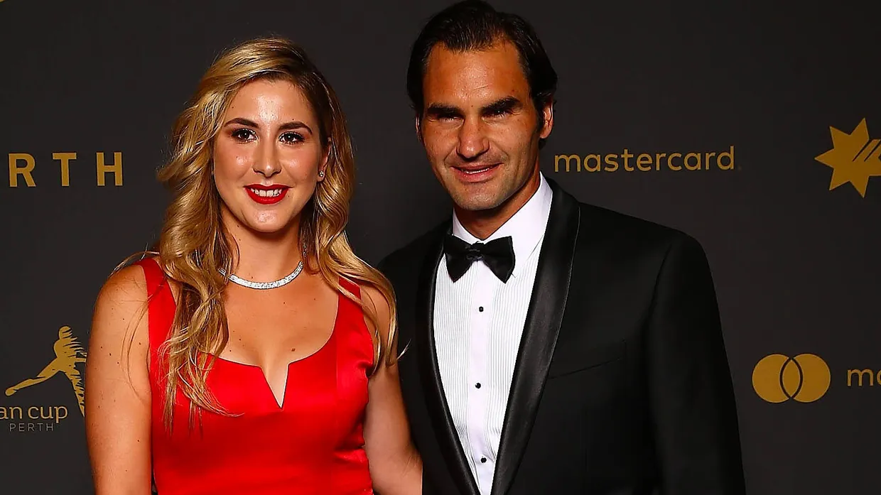 Team Schweiz: Belinda Bencic (links) und Roger Federer.