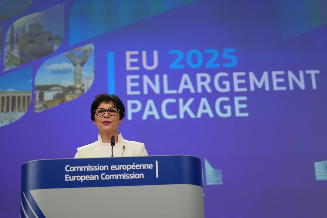 Enlargement Commissioner Marta Kos is seen as the architect of the phased membership plan.
