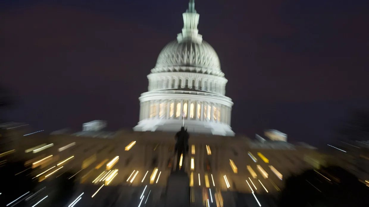 Ort haushaltspolitischer Grabenkämpfe: Das Kapitol in Washington D.C., Sitz des amerikanischen Senats