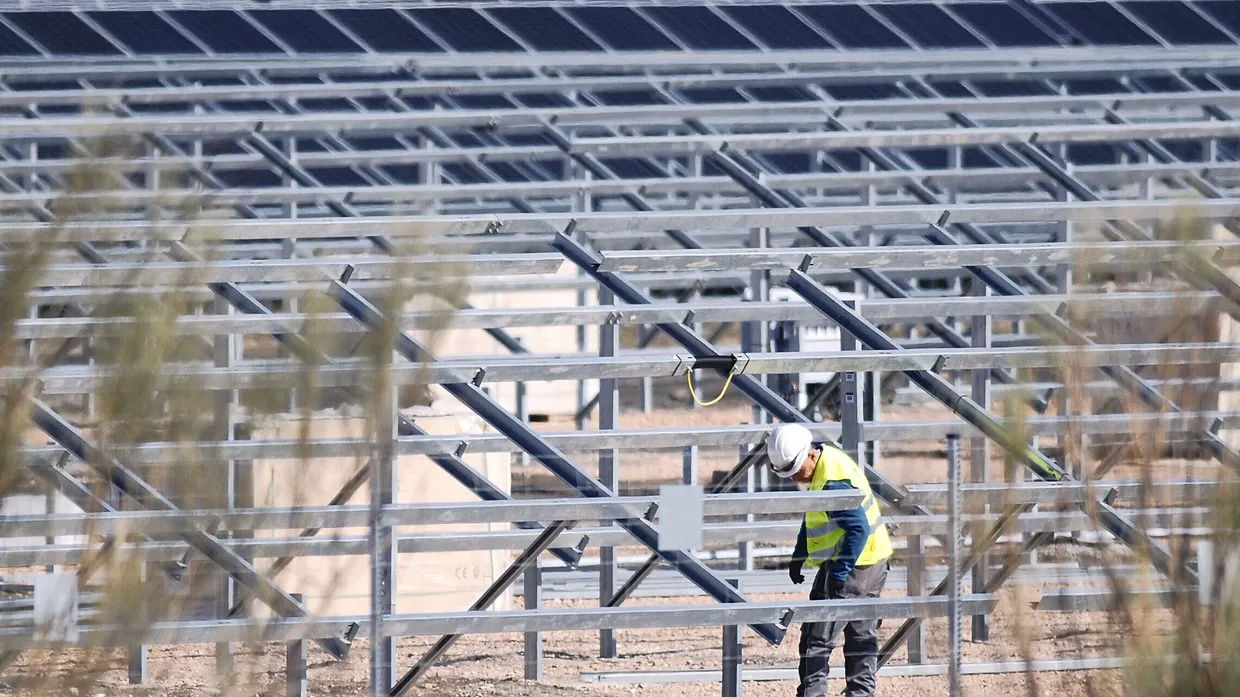 Viel Neubau: Eine Photovoltaik-Anlage in der Provinz Teruel