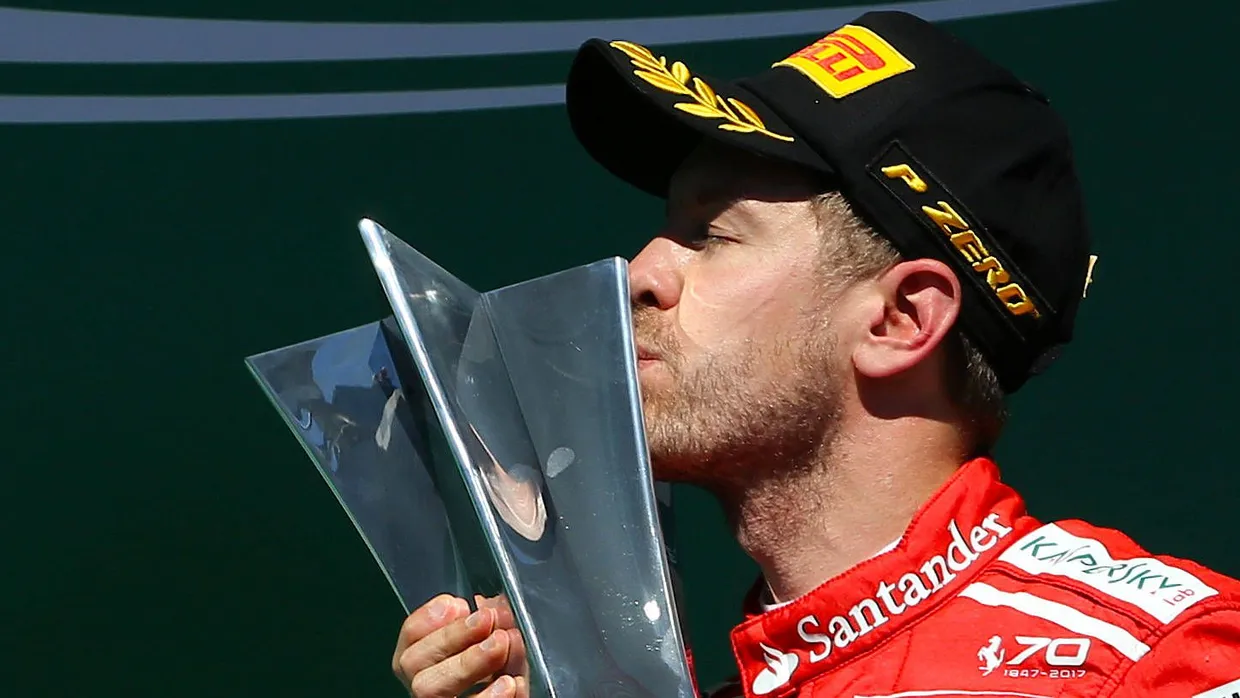 Ein Bild, auf das Sebastian Vettel lange warten musste.