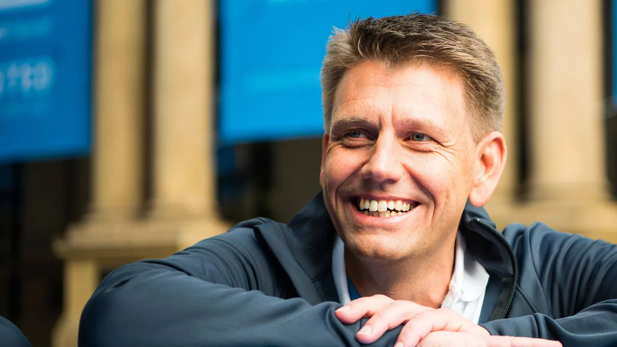 Oliver Steil beim Börsengang des Softwareherstellers Teamviewer im vergangenen Herbst.