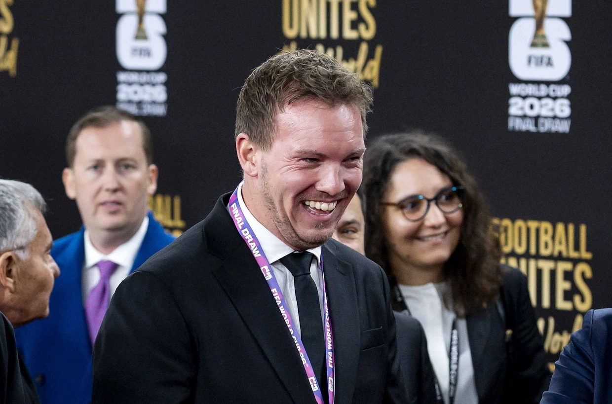 National coach Julian Nagelsmann on the red carpet before the World Cup draw