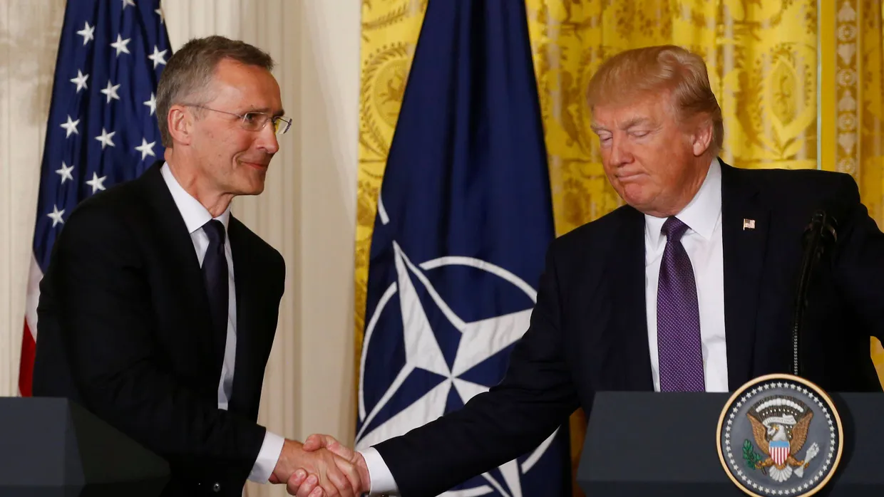 Wieder Freunde? Donald Trump und Nato-Generalsekretär Jens Stoltenberg