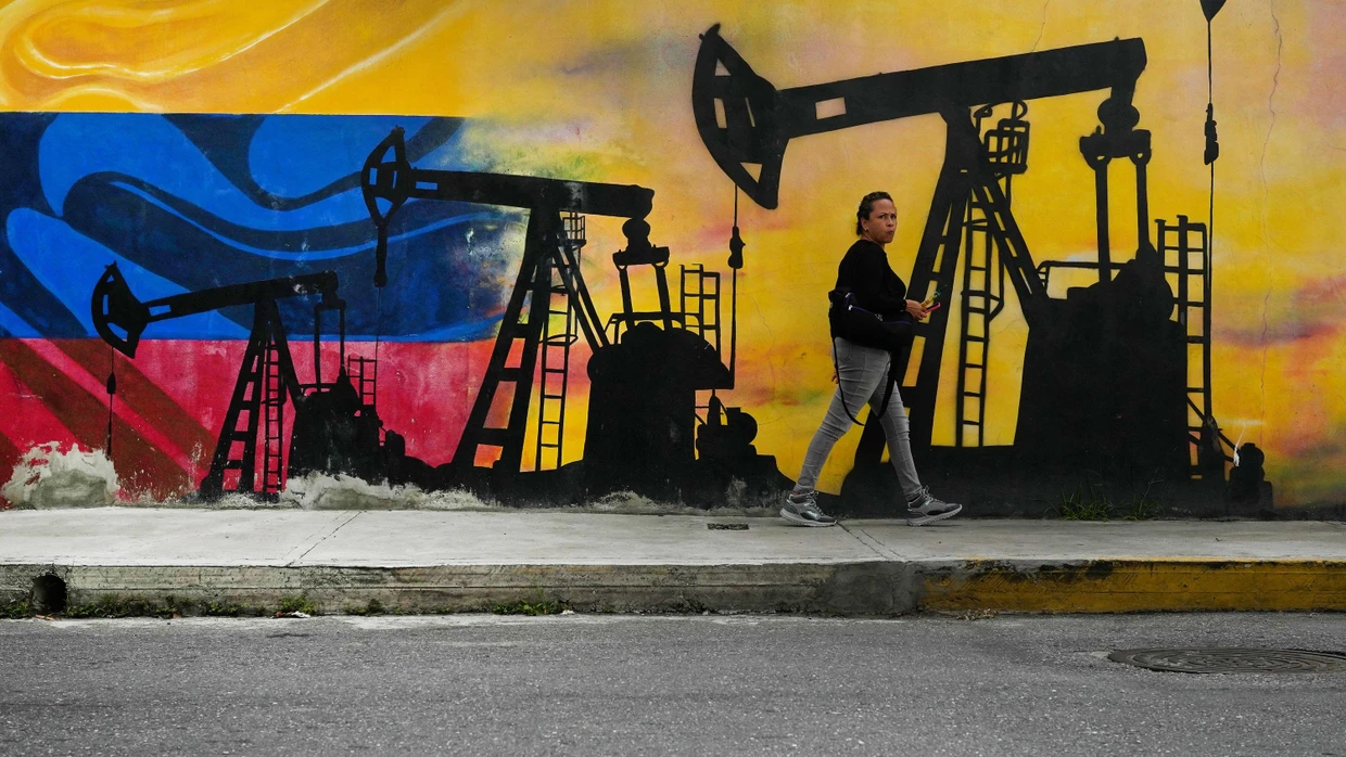 A mural in Venezuela's capital Caracas