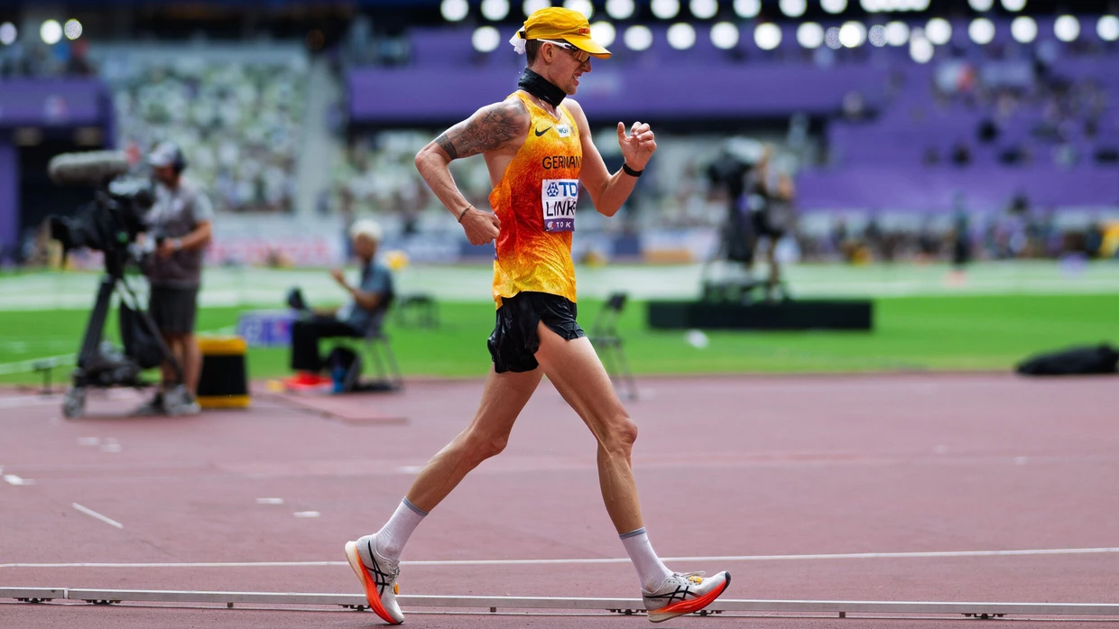 „Schlendern ergibt wenig Sinn“: Christopher Linke bei der WM in Tokio.