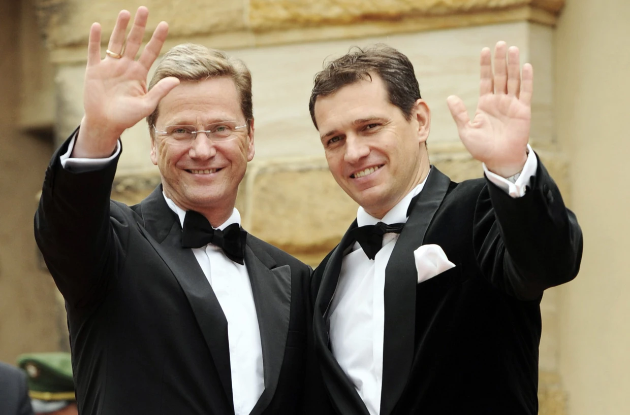 Guido Westerwelle mit seinem Ehemann Michael Mronz.