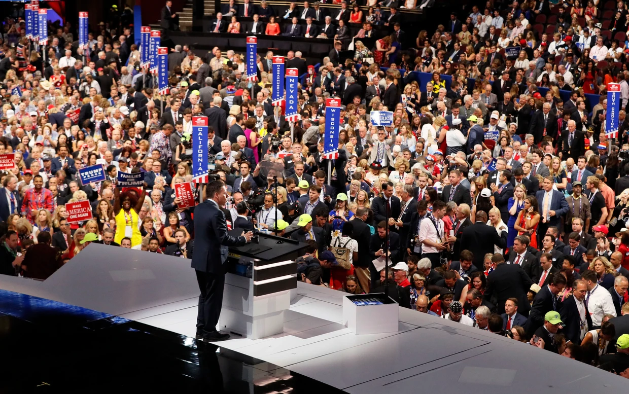 Kann man mit Pessimismus mobilisieren? Peter Thiel sprach auf dem Wahlparteitag der Republikaner in Cleveland am 21. Juli 2016.