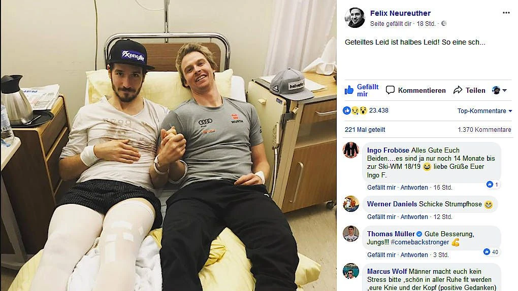 Zwei Männer in einem Krankenbett: „Geteiltes Leid ist halbes Leid“ oder auch „so eine Sch...“