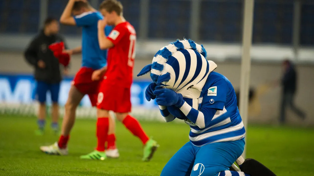 Trauriges Zebra: Der MSV Duisburg verliert gegen Heidenheim
