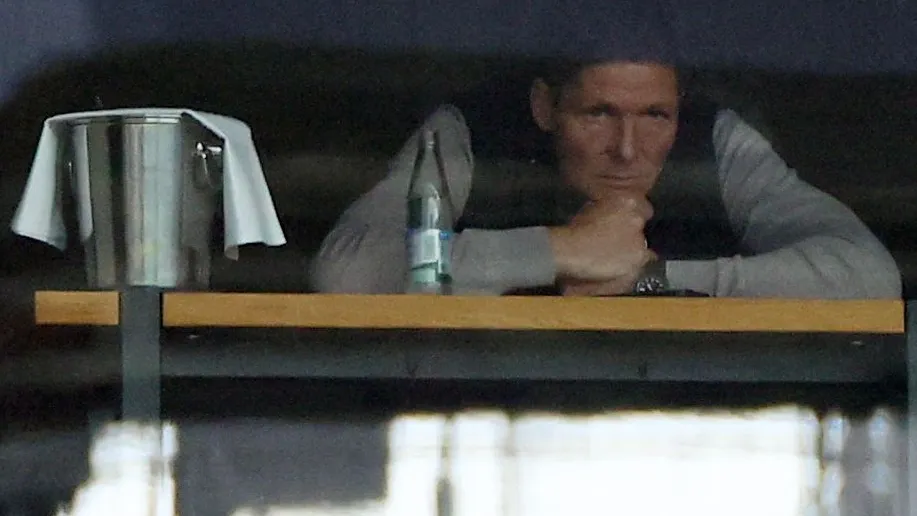 Der gesperrte Trainer Oliver Glasner musste aus einer Loge zuschauen.