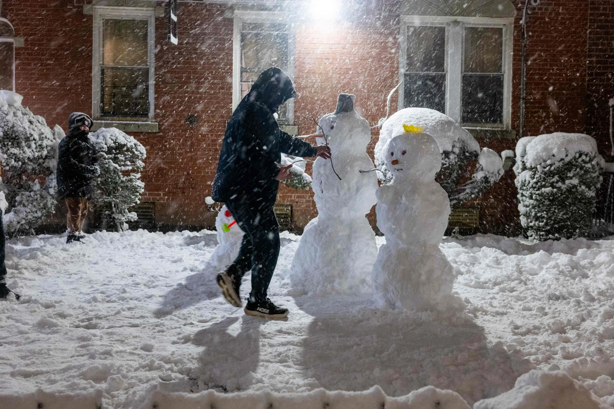Schneemänner in Brooklyn