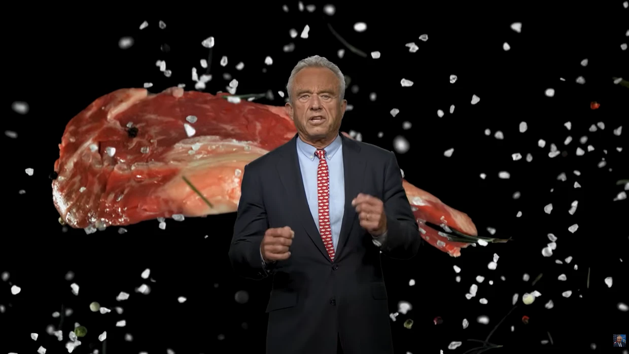 Die erste Kochshow: Auch Fleisch steht bei Robert F. Kennedy Jr. auf dem Speiseplan seines Youtube-Kanals.