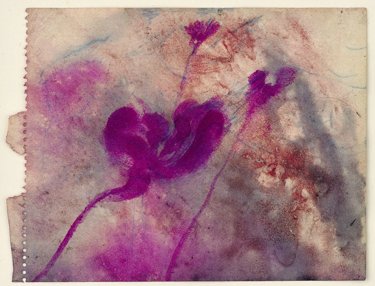 Dafür lässt der Kenner jedes Nolde-Blütenaquarell links liegen: Joseph Beuys’ „Bergblumen“, 1953