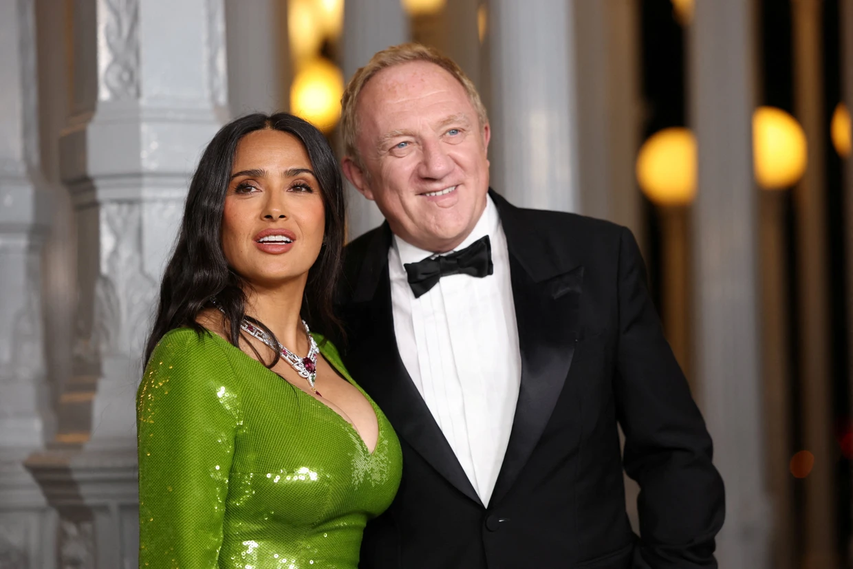 Seit 2009 verheiratet: Salma Hayek und François-Henri Pinault, hier im November in Los Angeles