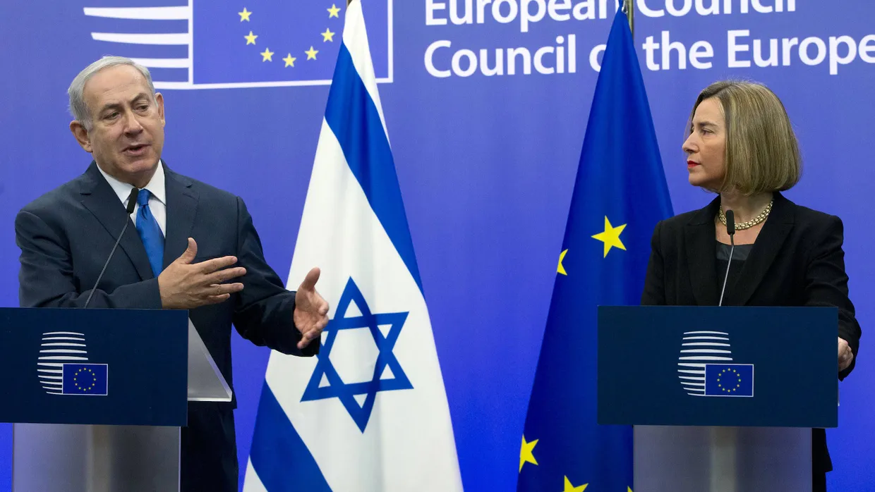 „Grundlage für Frieden ist, die Realität anzuerkennen“: Benjamin Netanjahu mit der EU-Außenbeauftragten Federica Mogherini in Brüssel