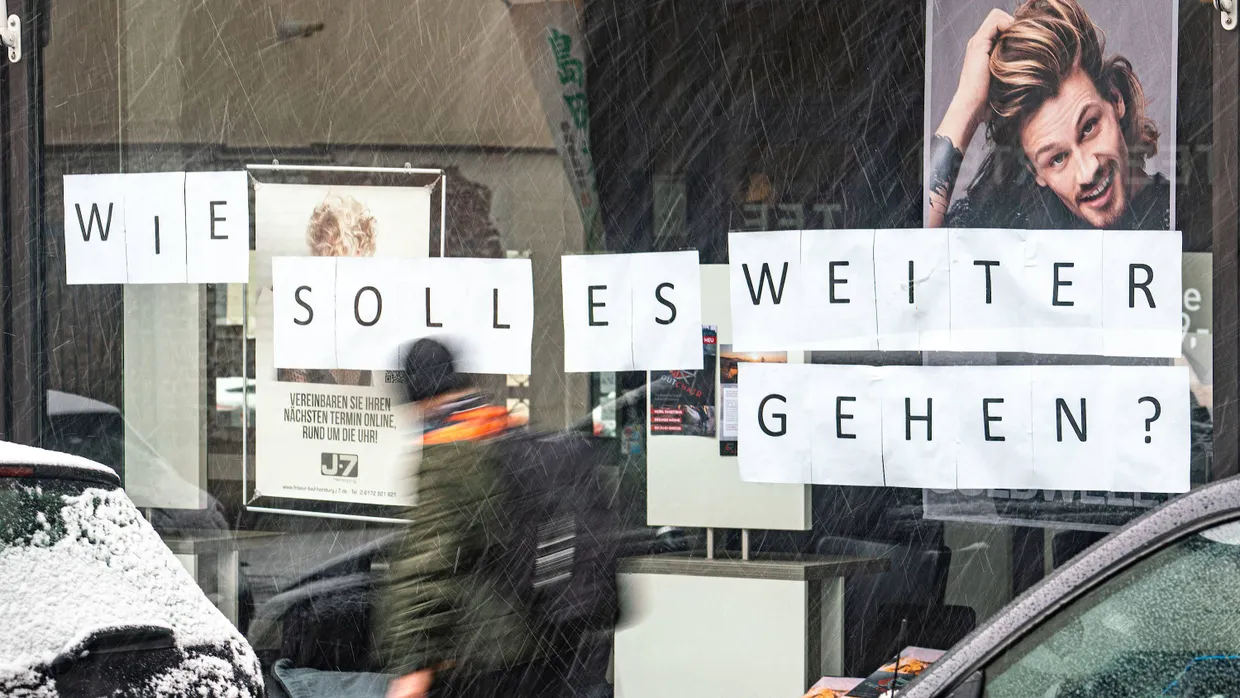 Perspektive: Die Frage, die sich in Bad Homburg ein Friseur während des Lockdowns stellte, gilt auch für die Zukunft der Innenstadt als Ganzes.