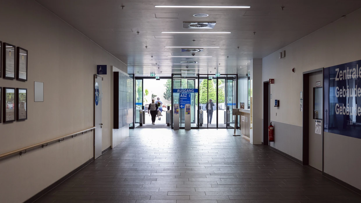 Der Eingang des Klinikums Darmstadt