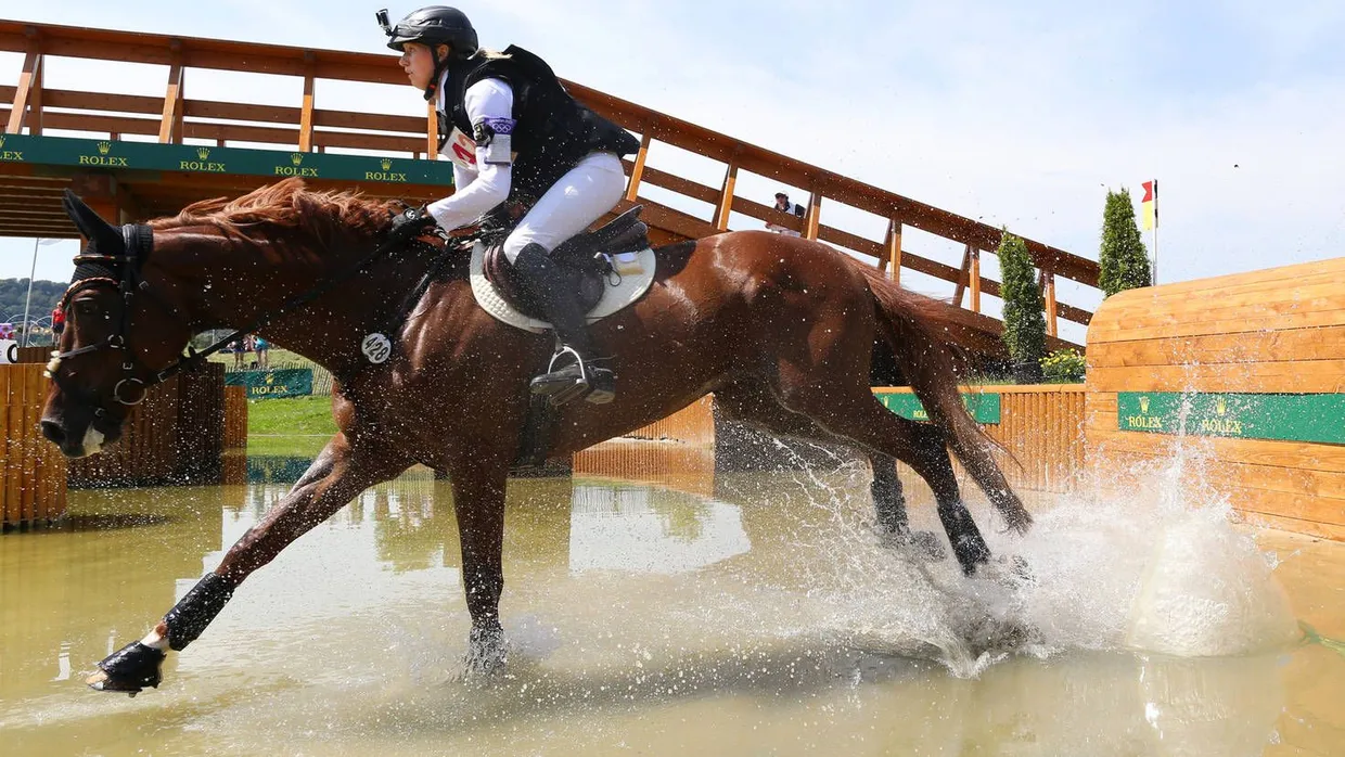 Durchs Wasser, marsch! Siegerin Sandra Auffarth und Opgun Louvo