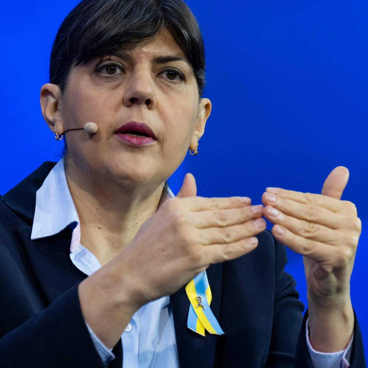 Die EU-Chefanklägerin Laura Codruta Kövesi beim Delphi Economic Forum