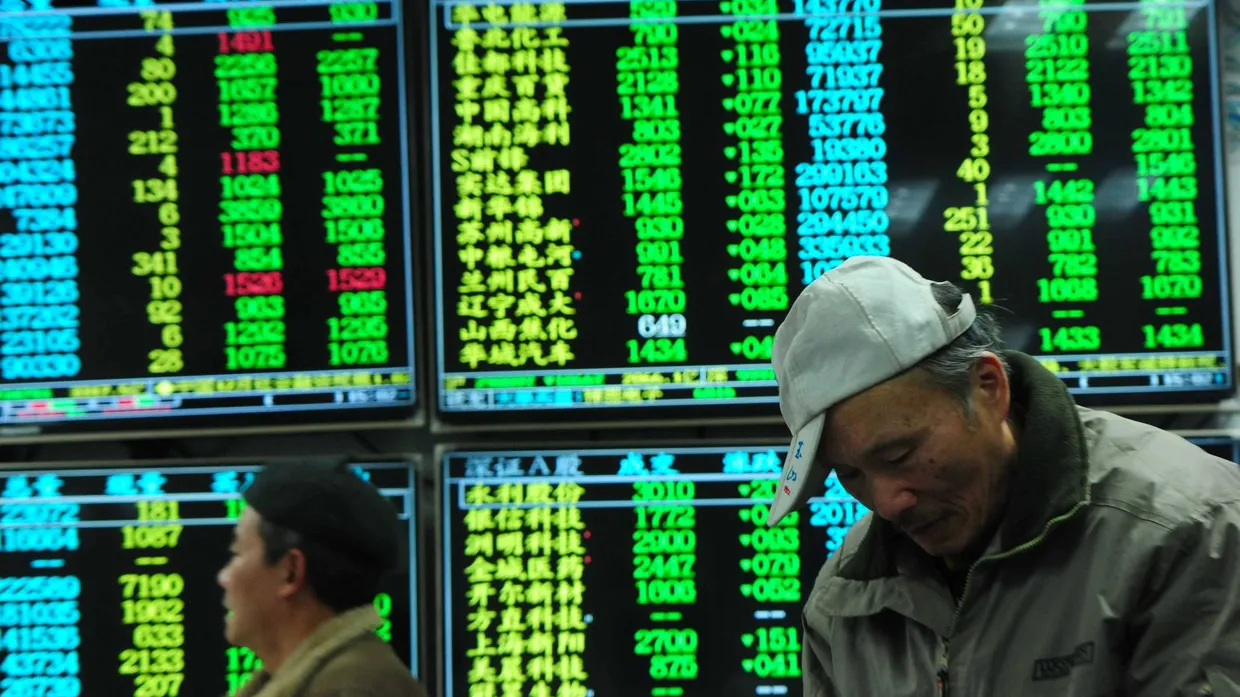 Grün: In China nicht die Farbe der Hoffnung, sondern des Kursverlusts.