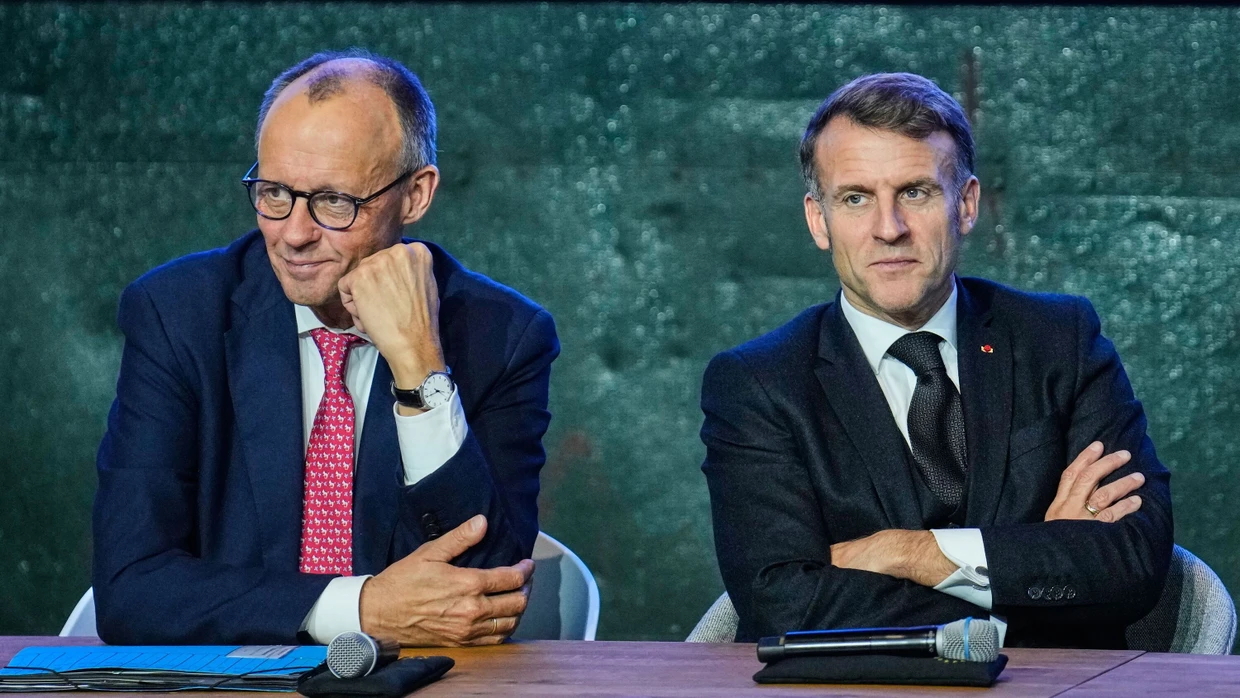 Friedrich Merz (CDU) and French President Emmanuel Macron at the summit on European digital sovereignty in November 2025 in Berlin