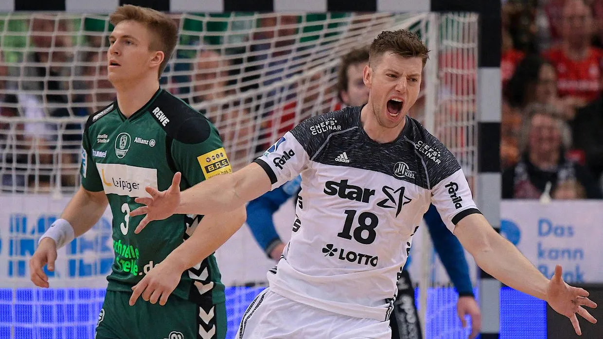 Große Freude bei Kiels Ekberg über den Einzug ins Pokalfinale.