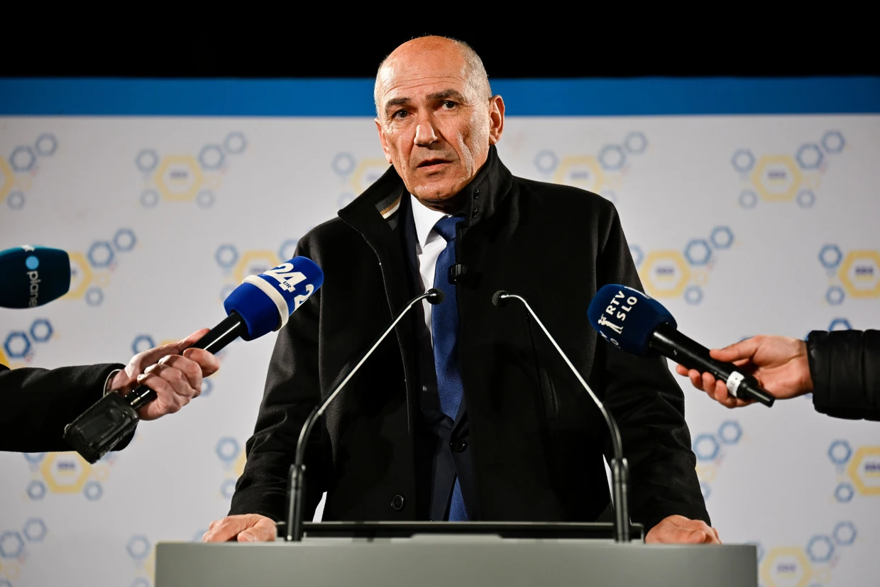 Knappe Niederlage: der frühere slowenische Ministerpräsident Janez Janša