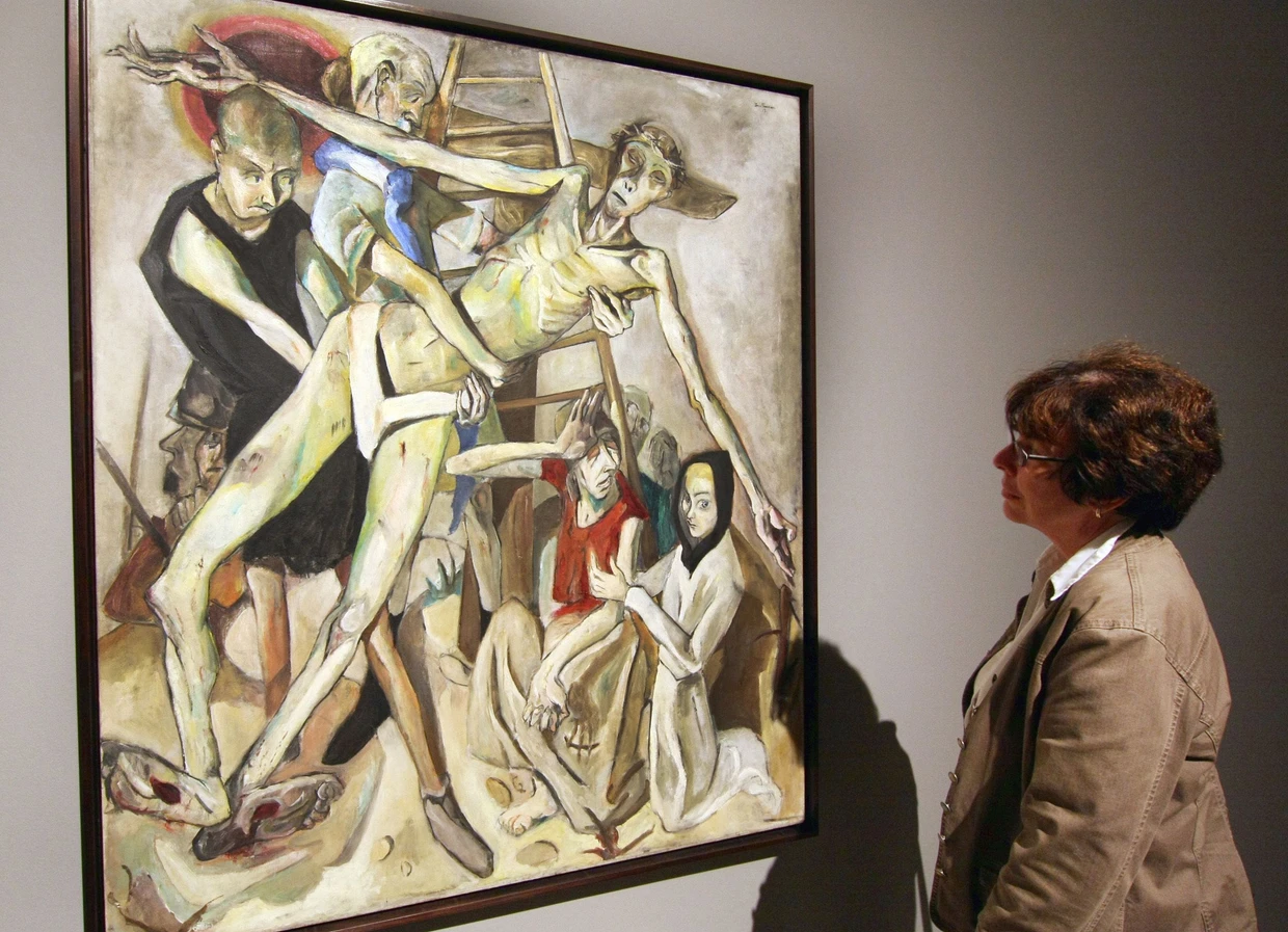 Max Beckmanns „Kreuzabnahme“ wurde 2011 in einer Ausstellung des Städelmuseums in Frankfurt gezeigt. Die Nazis hatten das Werk als „entartete Kunst“ diffamiert, heute ist es Teil der Sammlung des New Yorker MoMA.