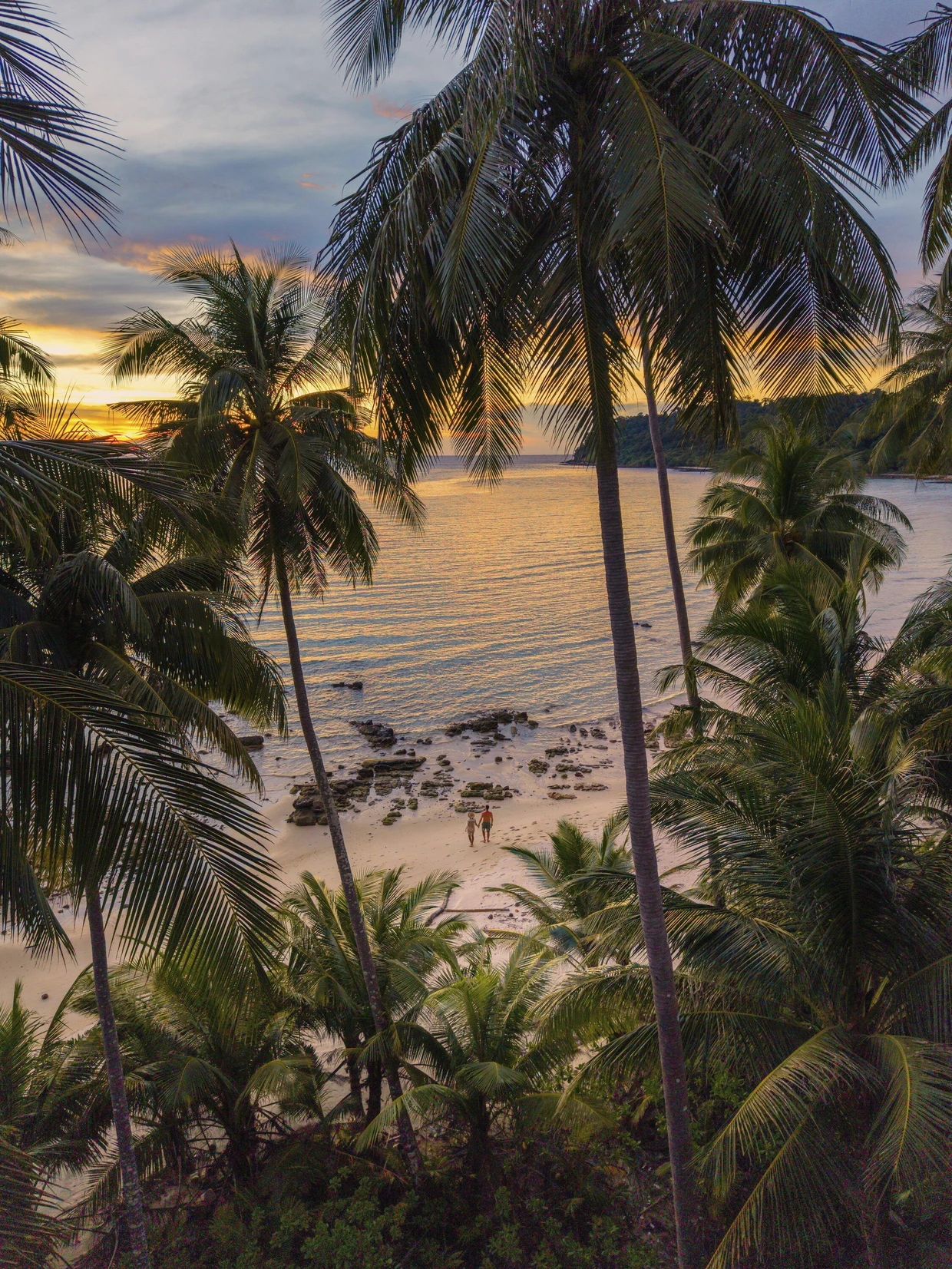 Palmenstrand auf Koh Kood